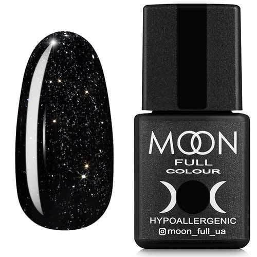 Гель-лак Moon Full color Gel polish 8 мл №319 Черно-зеленый с серебристым шиммером