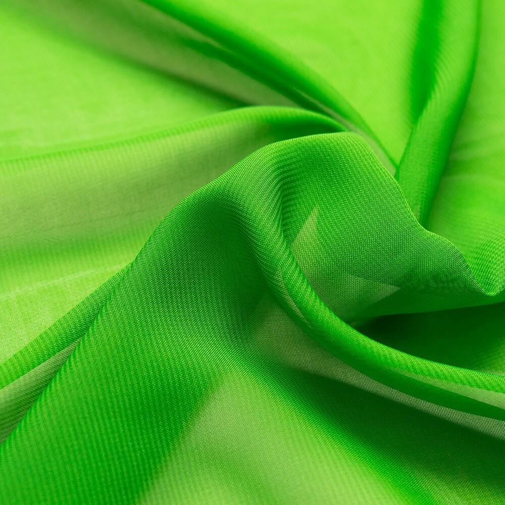 Ткань шифон Мульти Зелено-оливковый (12249)