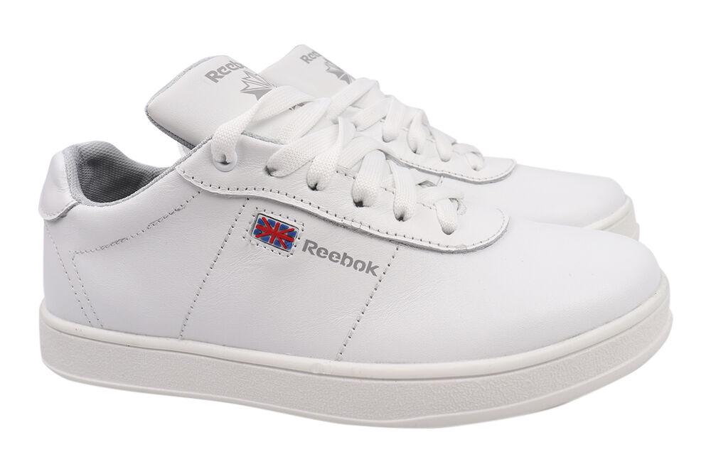 Кеды мужские Road Style из кожи на низком ходу на шнуровке р. 36 Белый (69-21DTC)