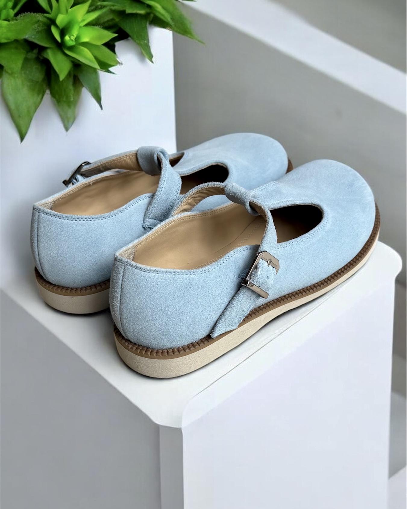 Сандалии MARANDI Mary Jane анатомические женские натуральная замша р. 41 27 см Голубой (Color-Mary-41-Blue) - фото 5 Сандалии MARANDI Mary Jane анатомические женские натуральная замша р. 41 27 см Голубой (Color-Mary-41-Blue) - фото 5