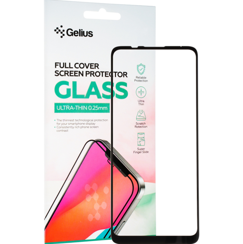 Захисне скло Gelius Full Cover Ultra-Thin 0.25mm для Motorola E30/E40 Black