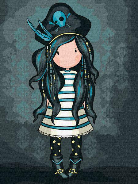 Картина за номерами Ideyka Black Pearl Santoro Gorjuss Collection 30x40 см (Id-KHO8679)