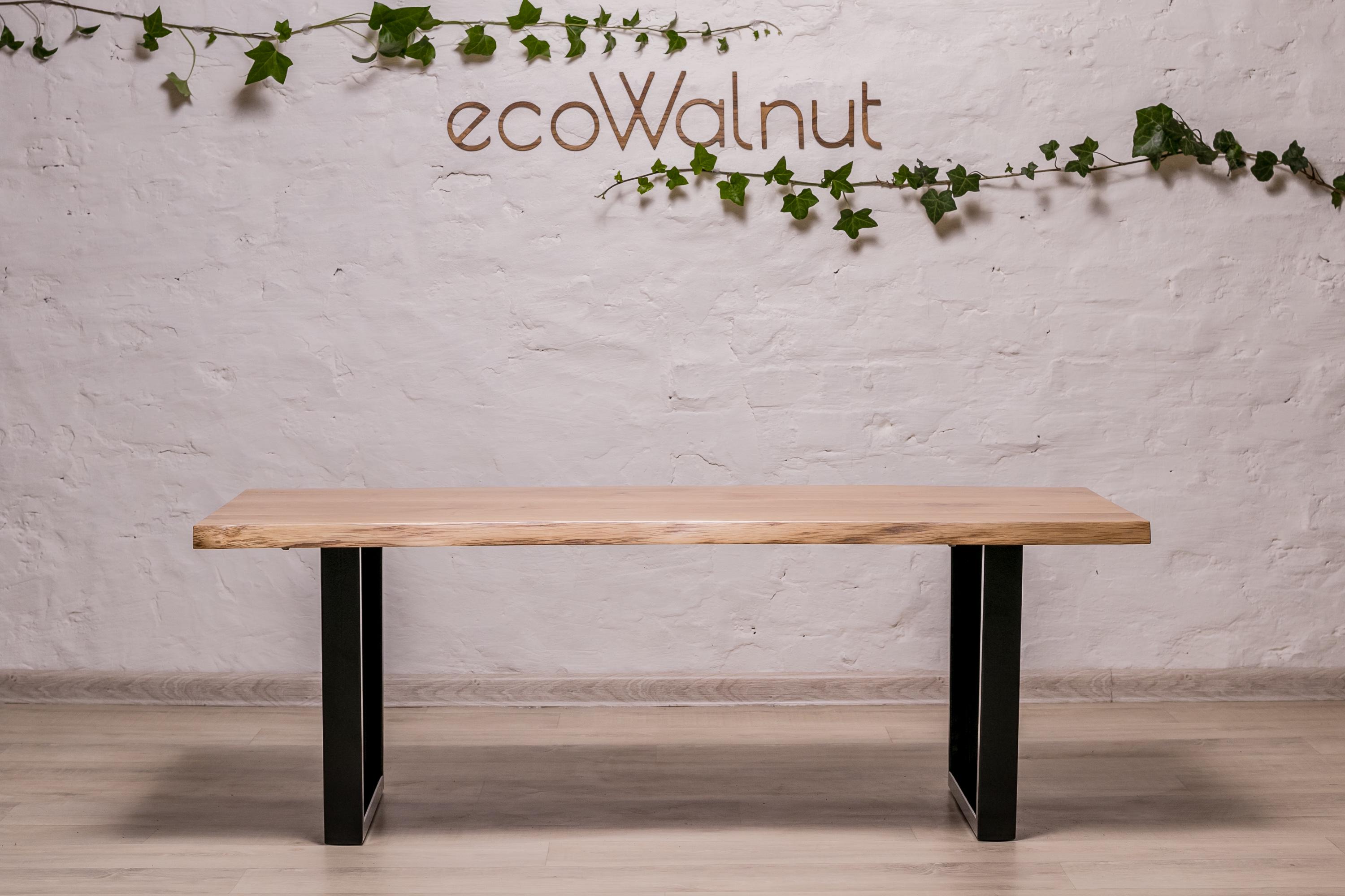 Стол кофейный журнальный EcoWalnut в стиле лофт с металлическими ножками M (Дуб EF-5.2) - фото 4