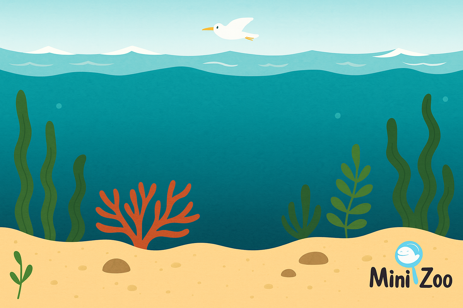 Коврик игровой Подводный мир (00001)