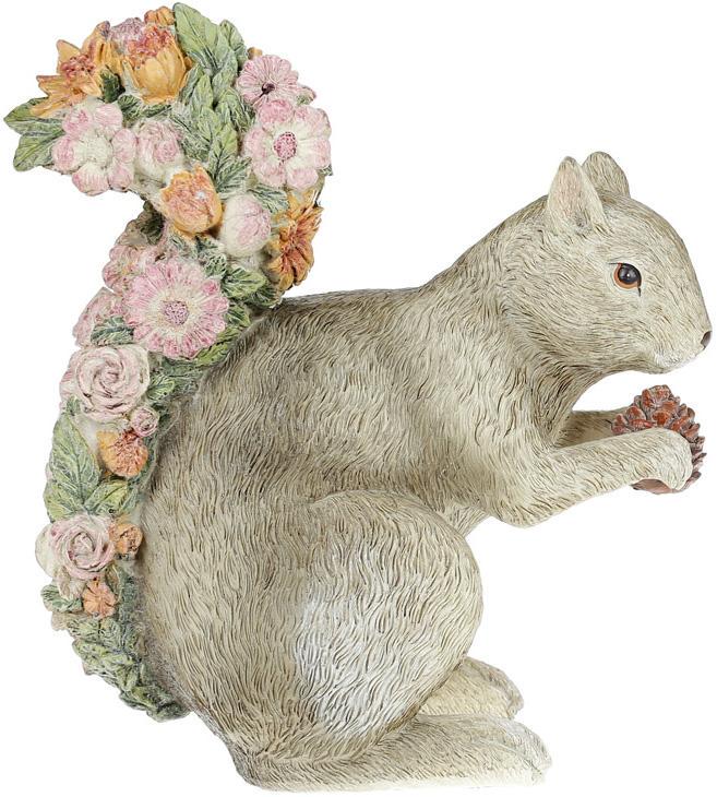 Статуэтка декоративная Цветочная Белочка 21,8 см