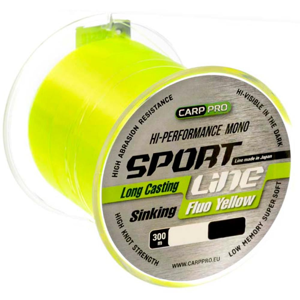 Леска Carp PRO Sport Line Fluo Yellow 300 м 0,310 мм (CP2103-0310