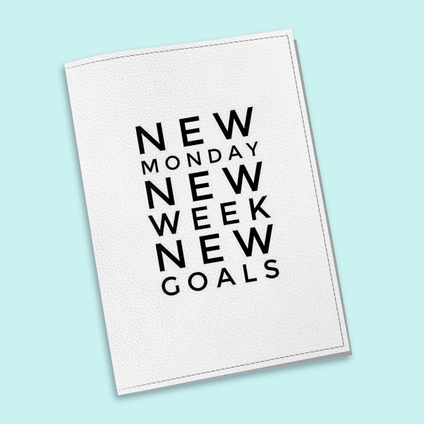 Обложка на паспорт The cover New monday new week new goals 9,6x13,3 см (912058)