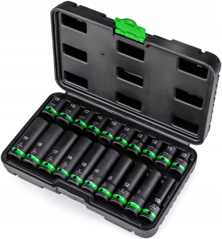 Набор ударных торцевых головок Wuber 1/2 10-19 мм (W3301412)