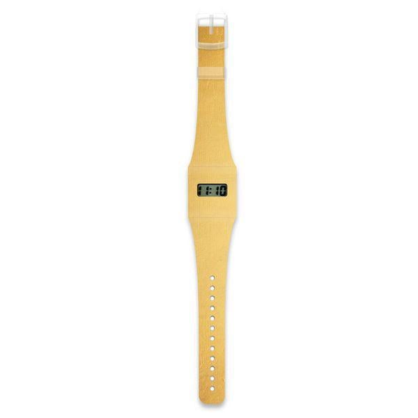 Наручные бумажные часы Pappwatch Metallic электронные Gold (ILP - GOLD/METALLIC)