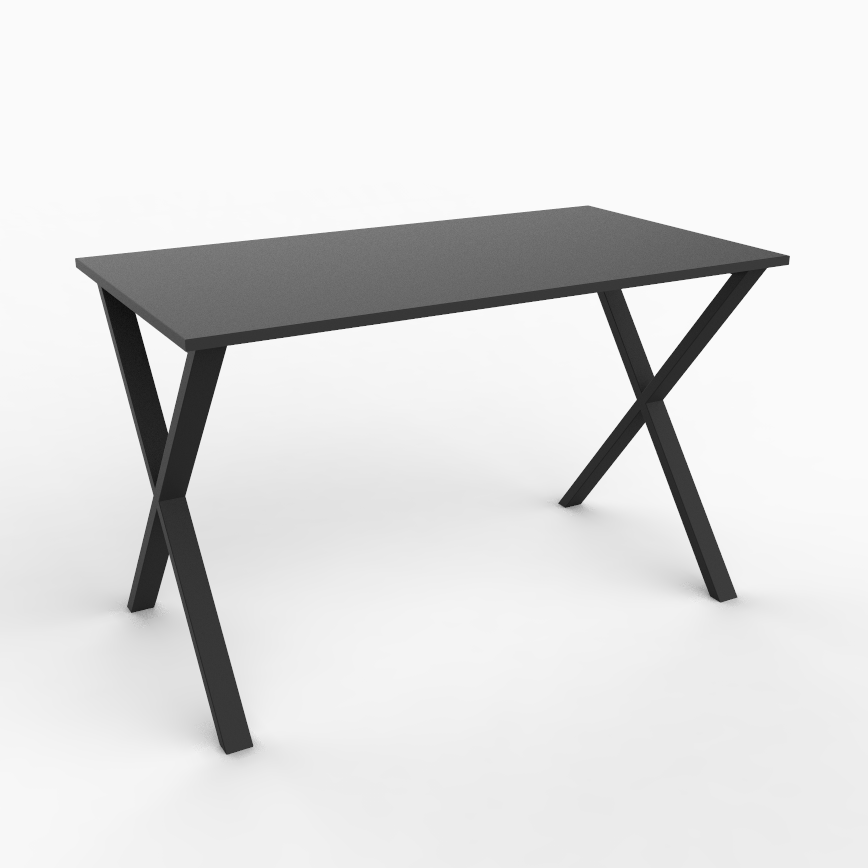 Стол письменный Loft Lab Xtail 1100х650х740х18 мм Черный матовый (10053)