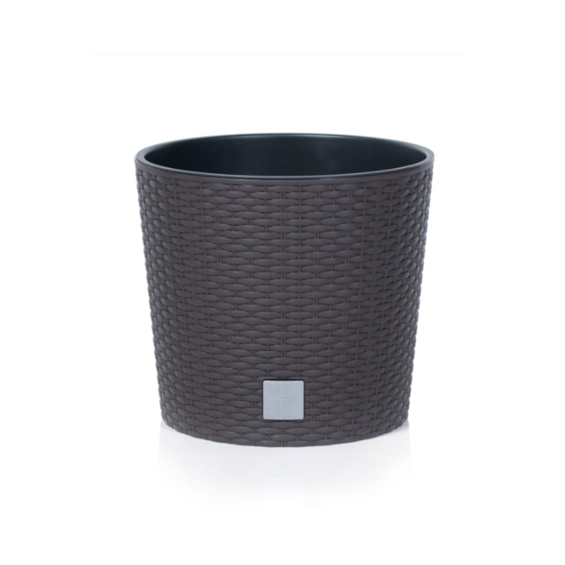 Горщик для квітів Prosperplast Rato зі вставкою 2в1 Н-22,4 см Коричневий (71999-440)