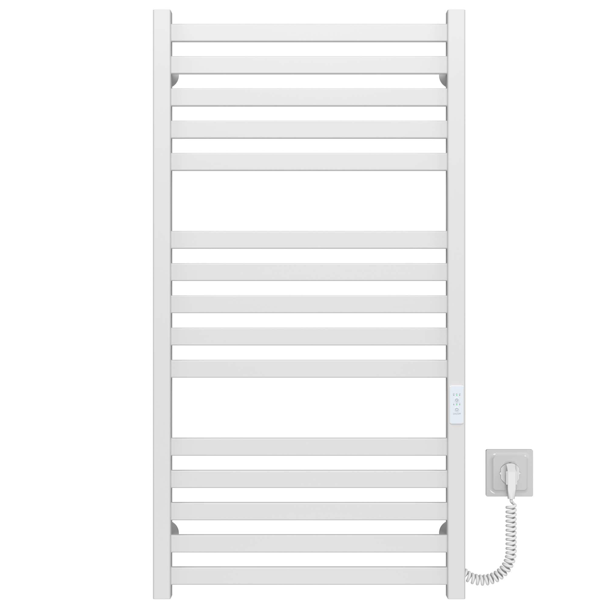 Полотенцесушитель электрический Deffi Magnus П15 WD04 правое подключение нержавеющая сталь 500х1000 мм Белый (A.MA.100.50.15.E.W.R.4)