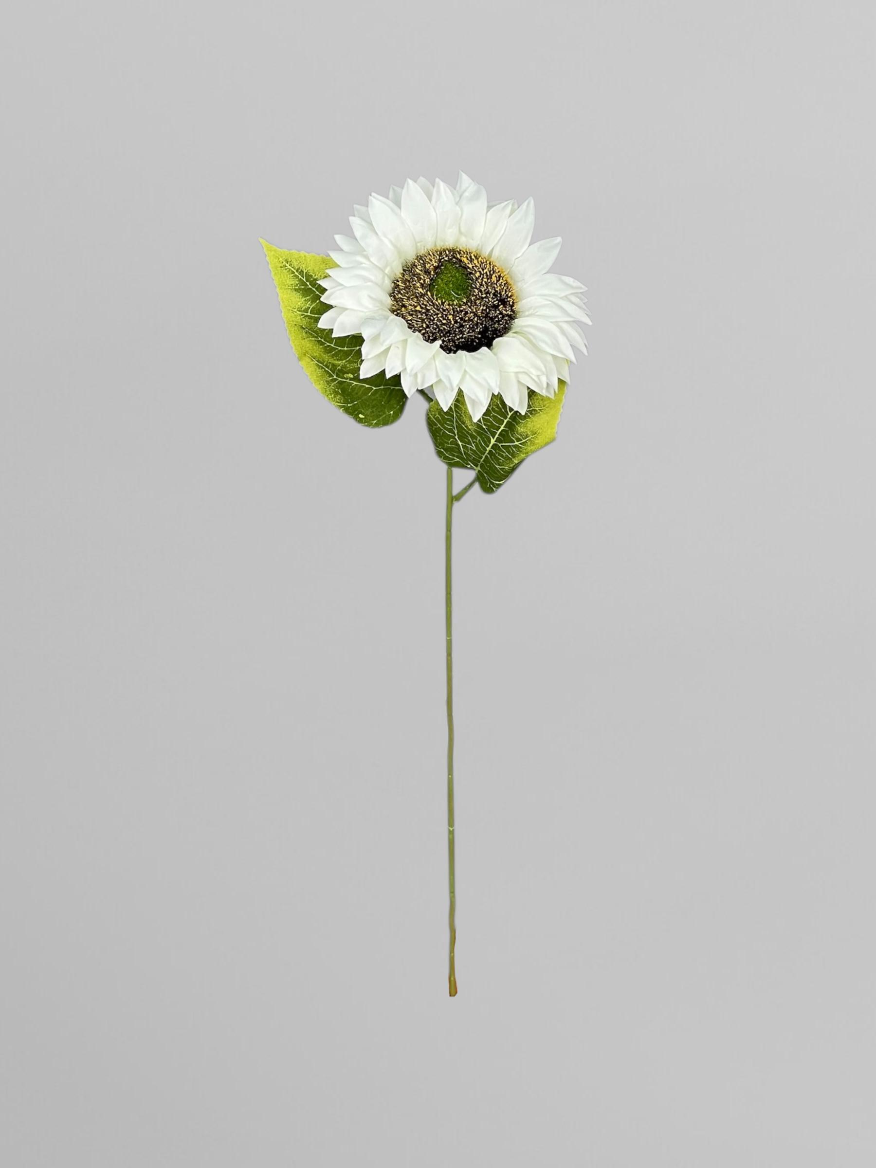 Штучний соняшник 12х48 см Білий (К13196) - фото 2