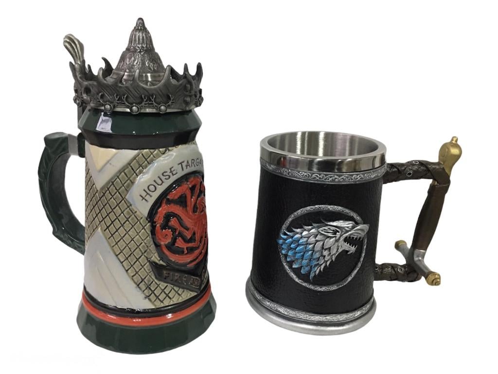 Подарунковий набір гуртка House Targaryen Fire And Blood Гра Престолів та Winter Is Coming Stark 650/600 мл - фото 1 Подарунковий набір гуртка House Targaryen Fire And Blood Гра Престолів та Winter Is Coming Stark 650/600 мл - фото 1