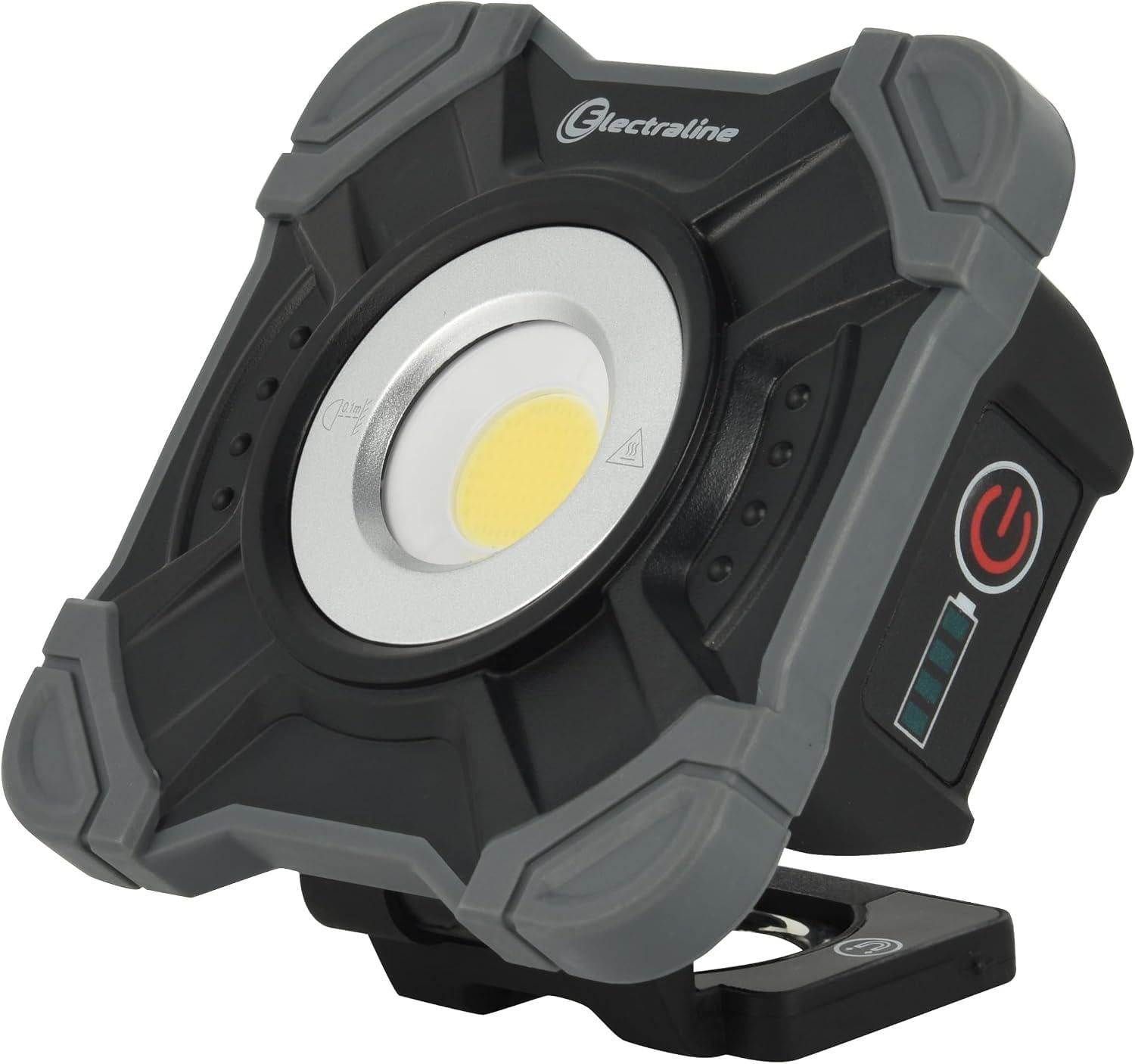 Прожектор акумуляторний Electraline 63433 LED 10 Вт 1000Lm 6500 K USB-C IP54 (38238505)