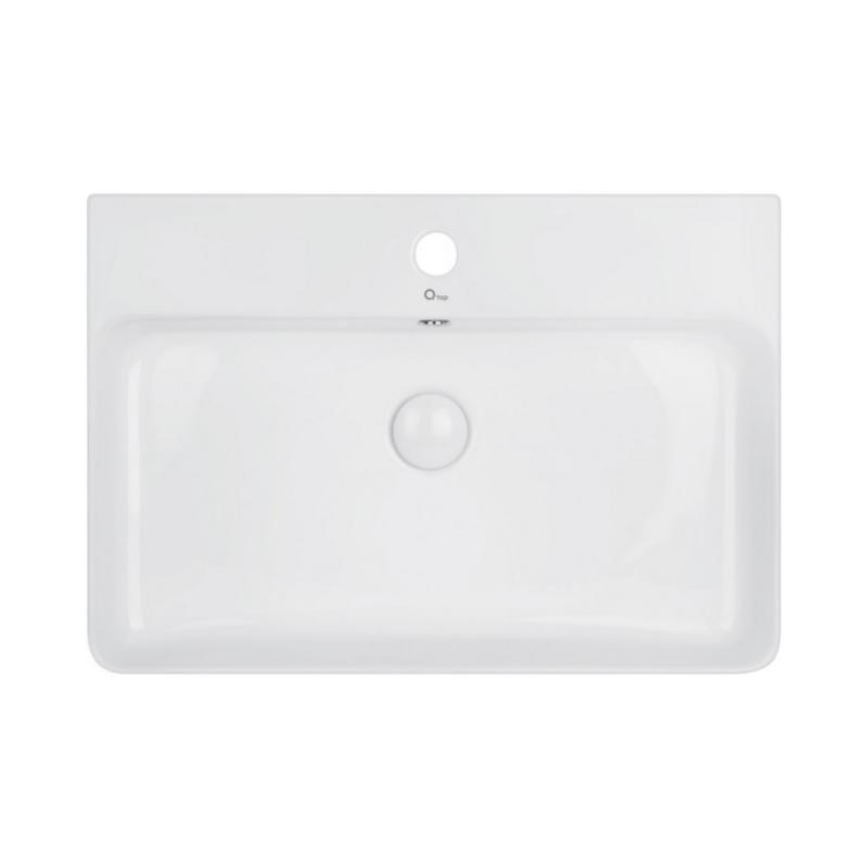 Раковина Q-tap Nando с донным клапаном QT1211K404W (14000)