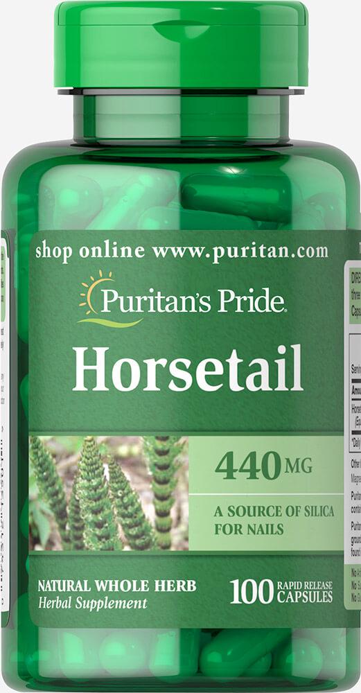 Хвощ Puritan's Pride Horsetail 440 мг 100 Caps