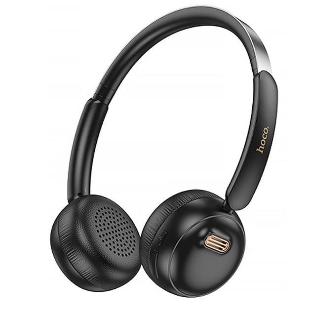 Навушники бездротові Hoco W62 Verso Retro накладні з мікрофоном Black (2655273468)