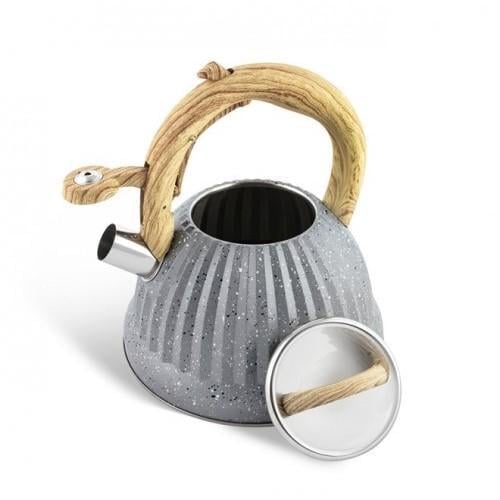 Чайник со свистком Edenberg EB-8810 с мраморным покрытием и турбо индукционным капсульным дном 3 л (EB-8810) - фото 2 Чайник со свистком Edenberg EB-8810 с мраморным покрытием и турбо индукционным капсульным дном 3 л (EB-8810) - фото 2