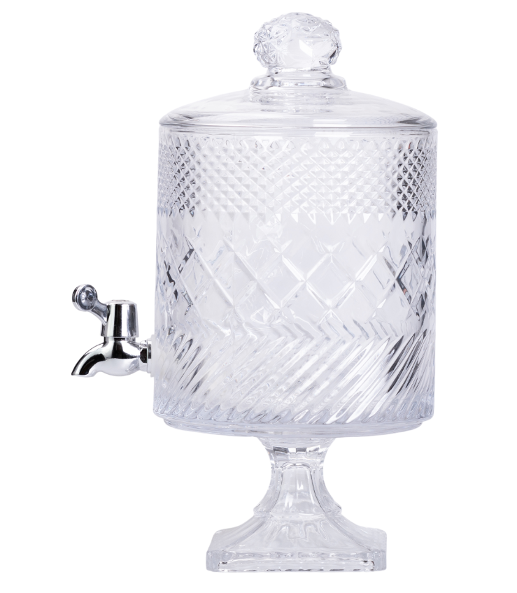 Лимонадница стеклянная Glass на на квадратной ножке 4,5 л Прозрачный - фото 4 Лимонадница стеклянная Glass на на квадратной ножке 4,5 л Прозрачный - фото 4