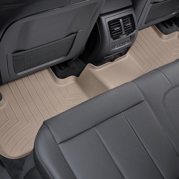 Коврики WeatherTech в салон BMW X3/X4 2018- с бортиком задние 2 шт. Бежевый (4512732)