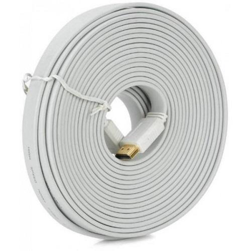 Кабель HDMI M-M Value S0635 5,0 м V1,4 4K 60Hz плоский Белый (11605201)