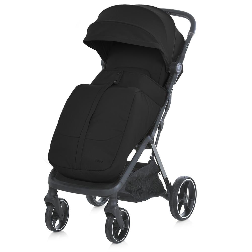 Коляска прогулочная детская EL CAMINO BEYA с чехлом на ножки (ME 1127-B Black)