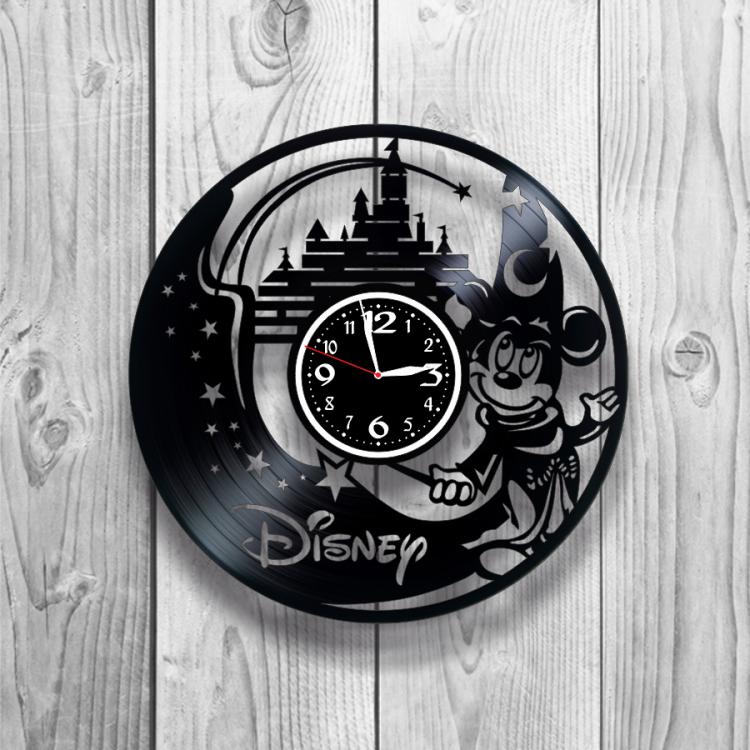Часы настенные Микки Маус 0505 из виниловой пластинки
