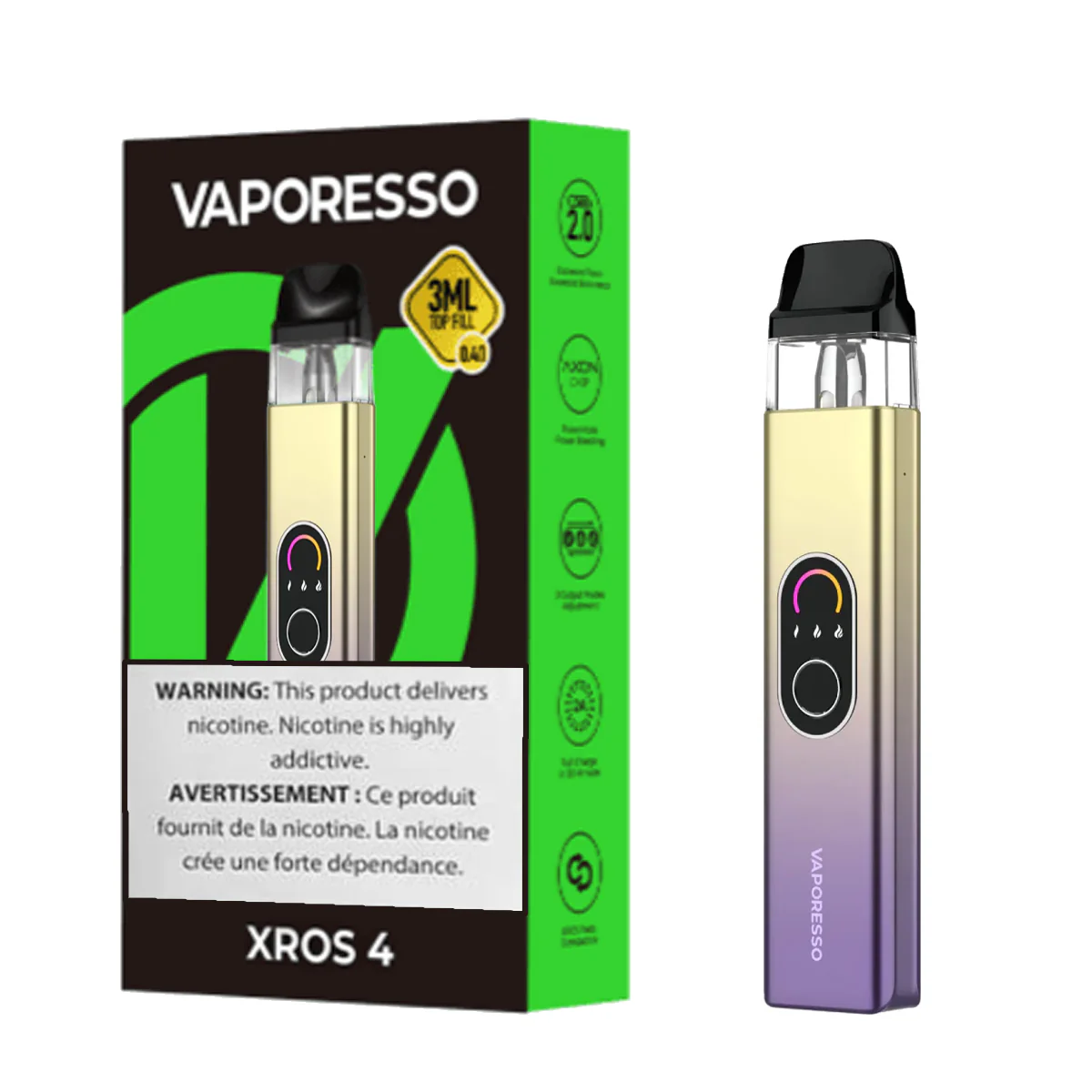 Електронна сигарета Vaporesso Xros 4 без рідини Sunset Neon (19035968) - фото 4