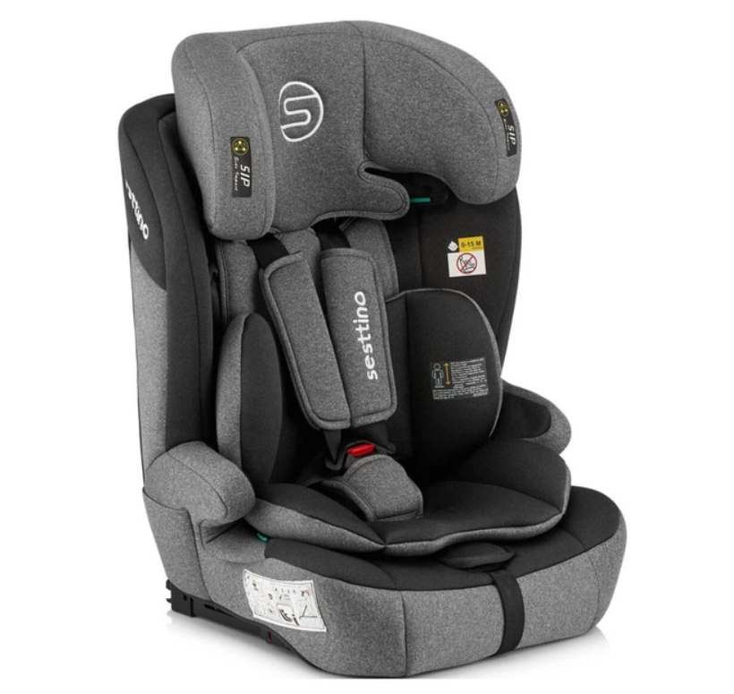 Автокресло детское i-Size Sesttino Rocker Grey ISOFIX Top Tether 76-150 см 9-36 кг Серый (5042)