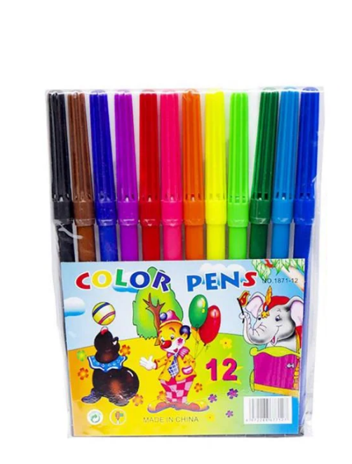 Набор фломастеров Мультики COLOR-IT 12 цветов Разноцветный (AF-271-F-14) Набор фломастеров Мультики COLOR-IT 12 цветов Разноцветный (AF-271-F-14)