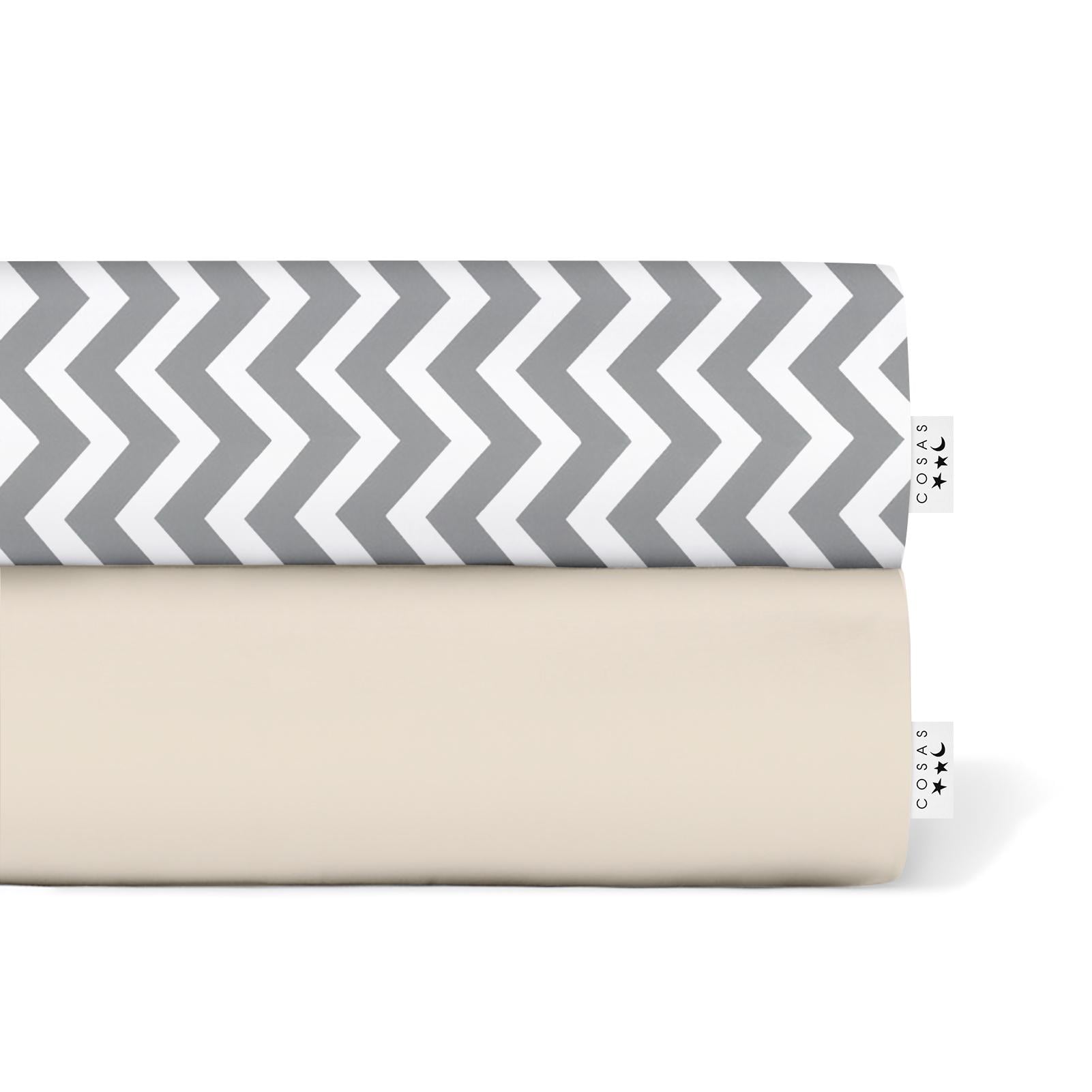 Набор простыней на резинке Cosas Beige/ZigGrey 160х200х20 см 2 шт. (4822052058787)