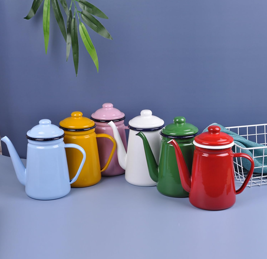 Чайник сталевий з кришкою для газової плити емальований із нержавіючої сталі 1 л Зелений (93886) - фото 8 Чайник сталевий з кришкою для газової плити емальований із нержавіючої сталі 1 л Зелений (93886) - фото 8