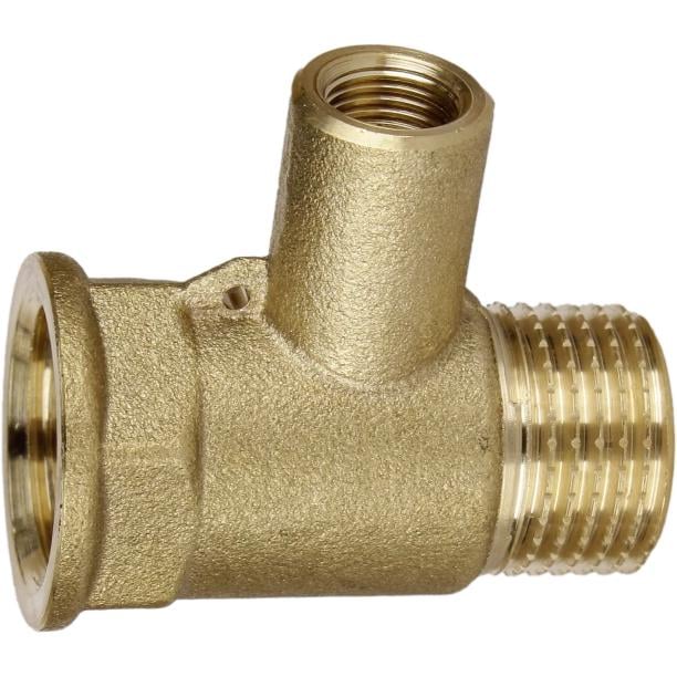 Тройник VA А0202А для датчика температуры латунный усиленный 1/2хМ10х1/2" (000026729)