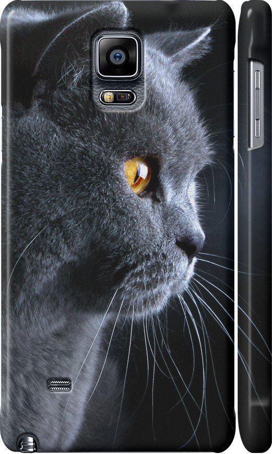 Чехол на Samsung Galaxy Note 4 N910H Красивый кот (3038m-64-42517)