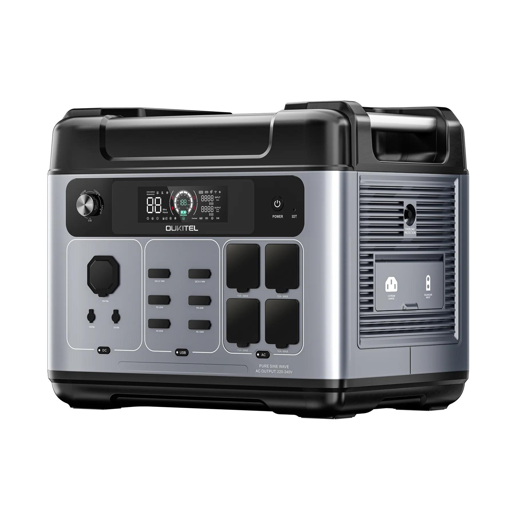 Зарядная станция портативная Oukitel P2001 Plus 2400 Вт/2048 Вт/ч LiFePO4 - фото 4