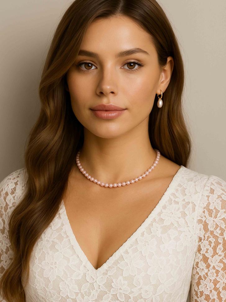 Чокер LeBijou з рожевого перламутру (5370)