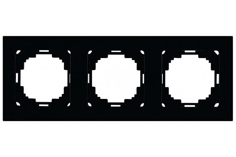 Рамка тримісна горизонтальна Nilson Touran Чорний (00000011939)
