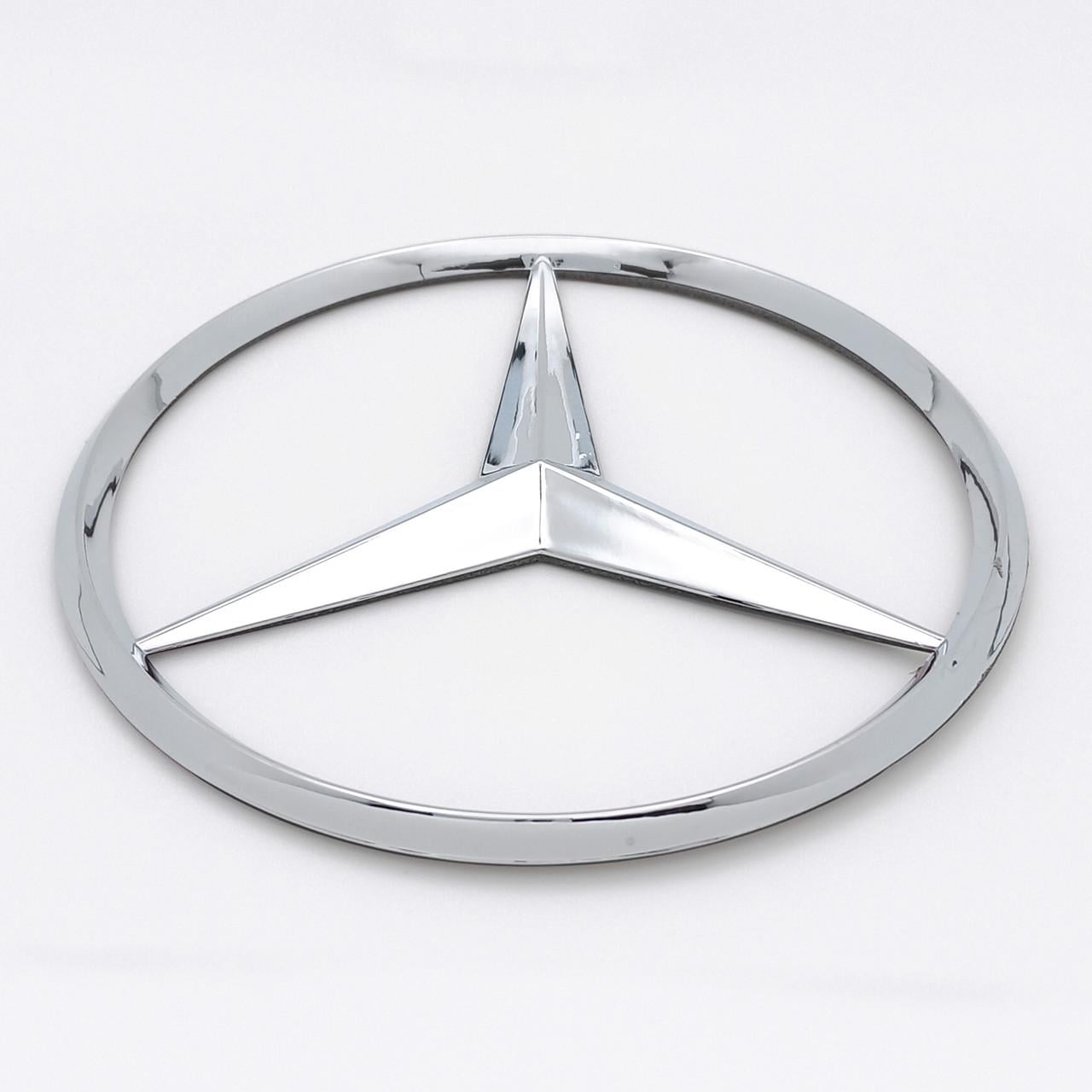 Эмблема Mercedes 80х80 мм Хром (A203 758 00 58 OLD C W203)