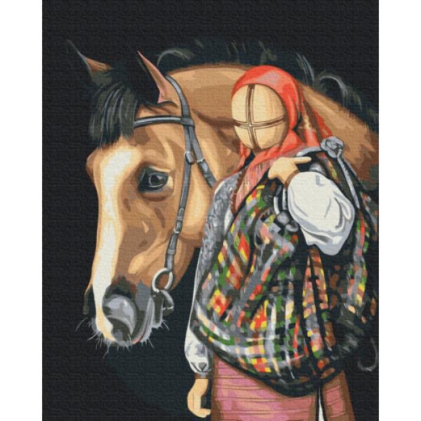 Картина за номерами Brushme Мандрівниця Valeriya Macarenco 40x50 см (bs53293)