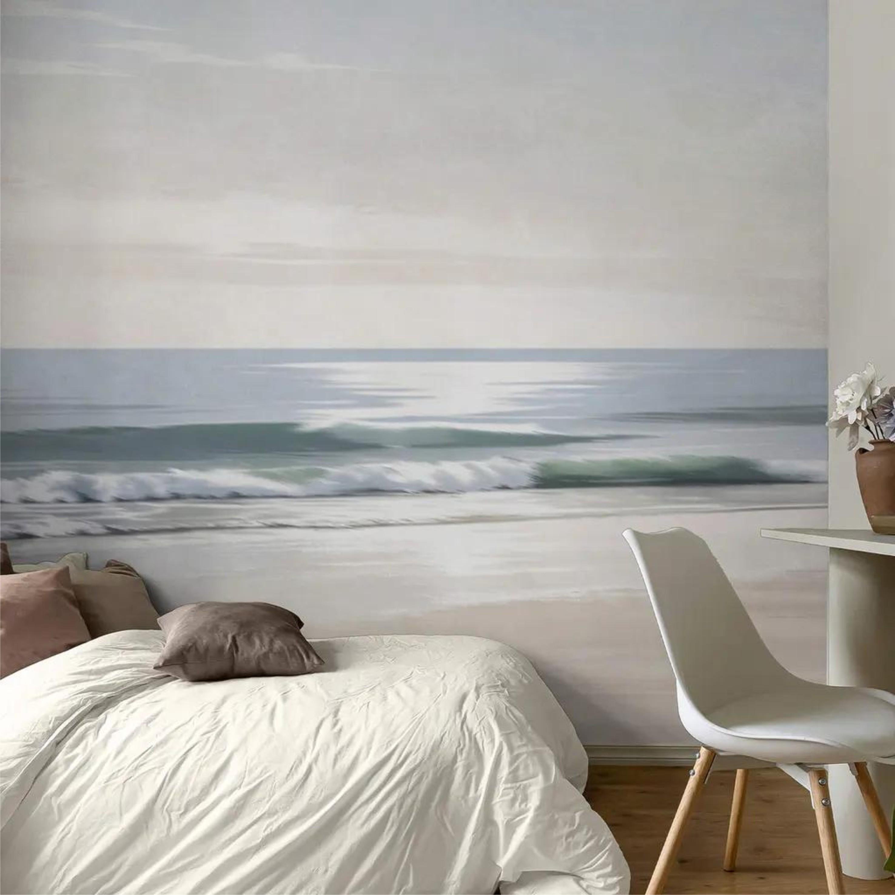 Фотообои Пляж с волнами Разноцветный (000403)