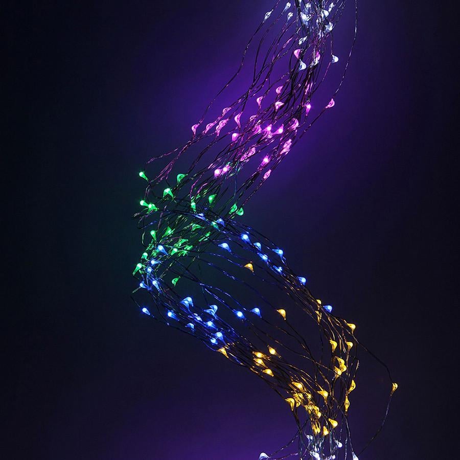 Гирлянда светодиодная Конский хвост 3 м 300 LED 10 нитей от сети Разноцветный (5459529)