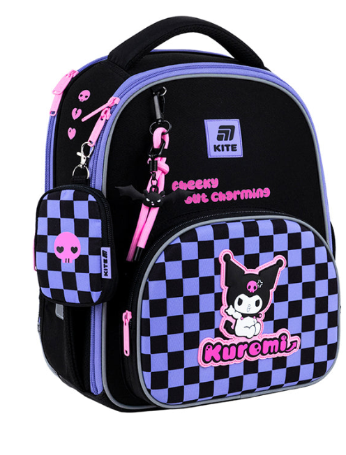 Школьный рюкзак каркасный KITE Education Kuromi HK25-556M (4063276206466)