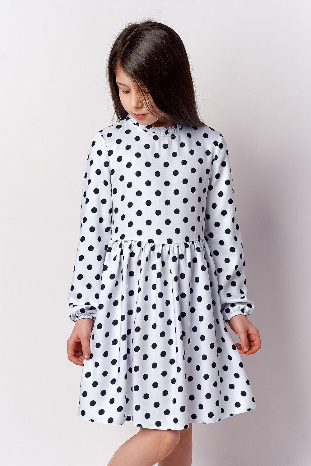 Сукня для дівчинки Mevis Горох 3328-02 146 см Білий (62565)