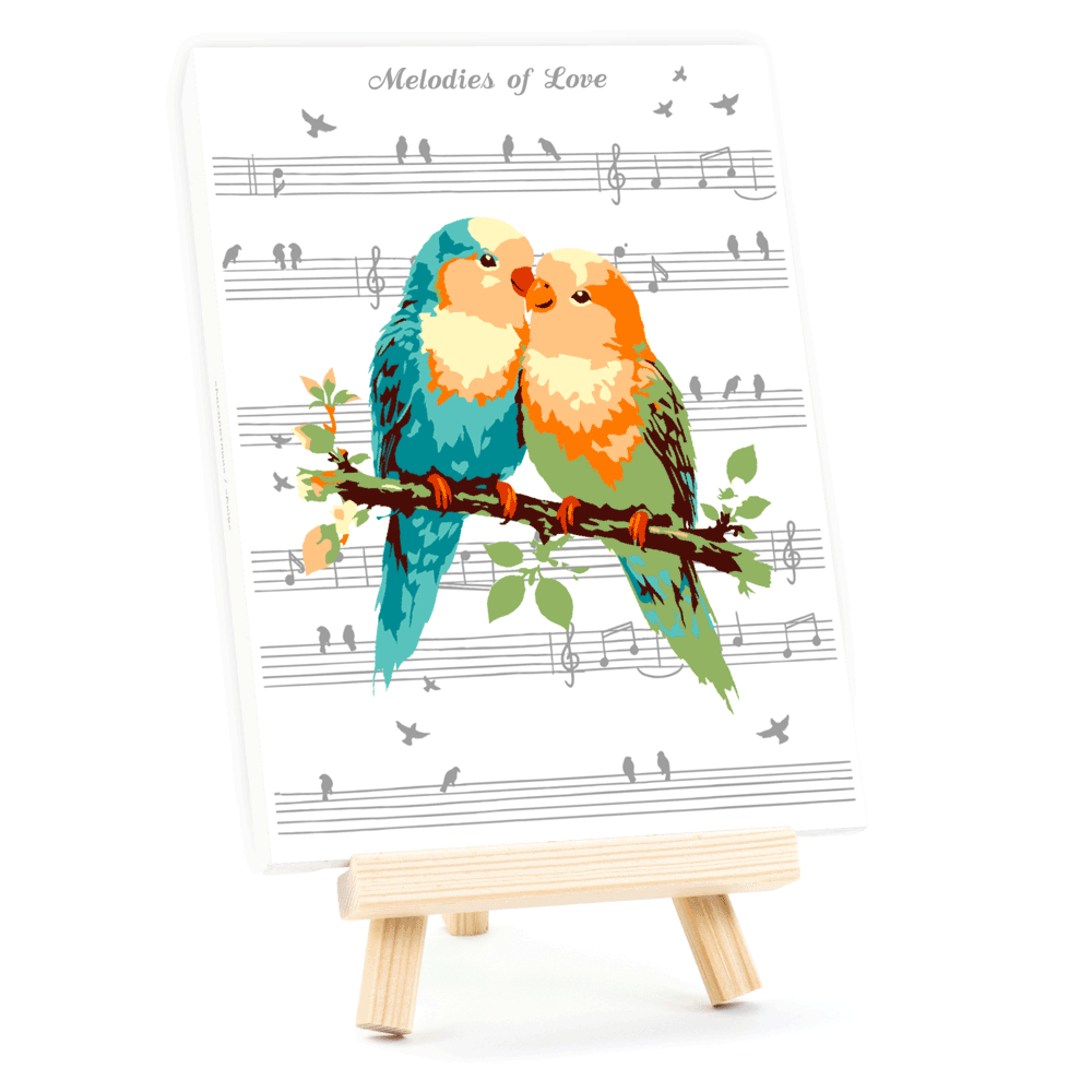 Картина по номерам Rosa Start Melodies of Love 15x20 см с мольбертом (Az1-4823098548652)