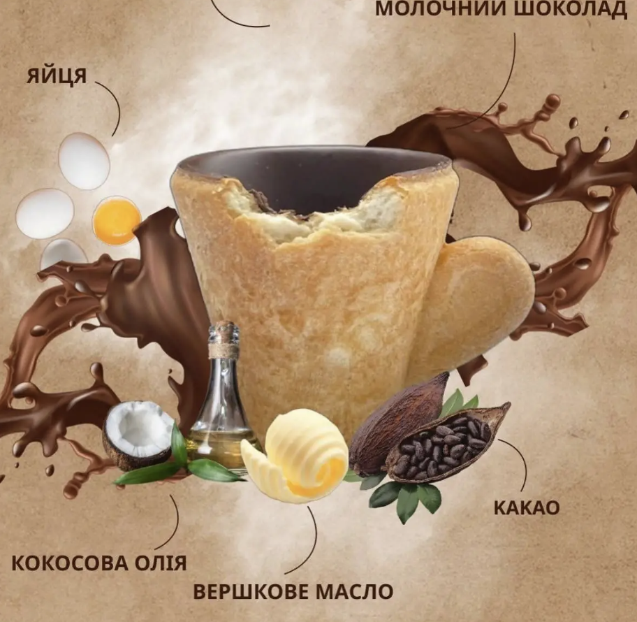 Подарочный набор 6 съедобных чашек и 7 какао бомб с маршмеллоу шоколадный подарок Красное сердце (Е500235) - фото 4 Подарочный набор 6 съедобных чашек и 7 какао бомб с маршмеллоу шоколадный подарок Красное сердце (Е500235) - фото 4