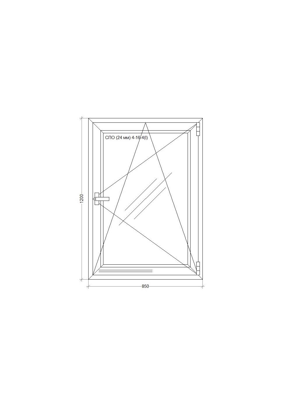 Окно металопластиковое WDS 5S поворотно-откидное 850x1200 мм - фото 4 Окно металопластиковое WDS 5S поворотно-откидное 850x1200 мм - фото 4