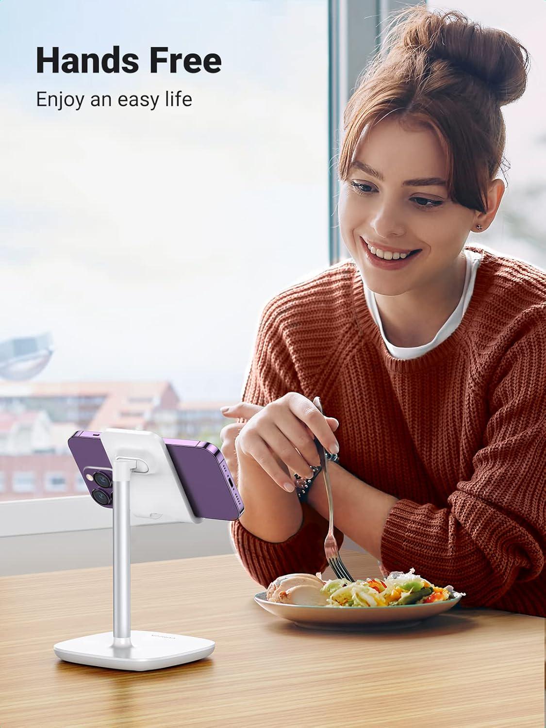 Подставка для телефона/планшета UGREEN настольная Белый (60343) - фото 8 Подставка для телефона/планшета UGREEN настольная Белый (60343) - фото 8