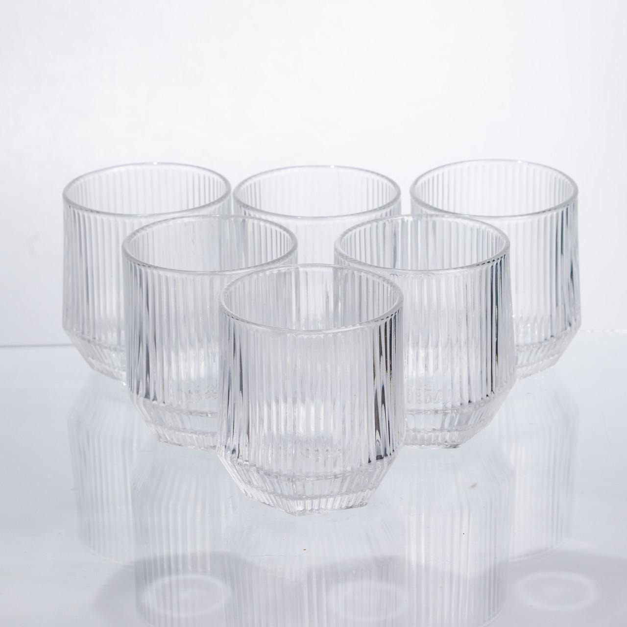 Набір склянок 6 шт. по 250 мл для напоїв Прозорий (HP-19-LJB-1)