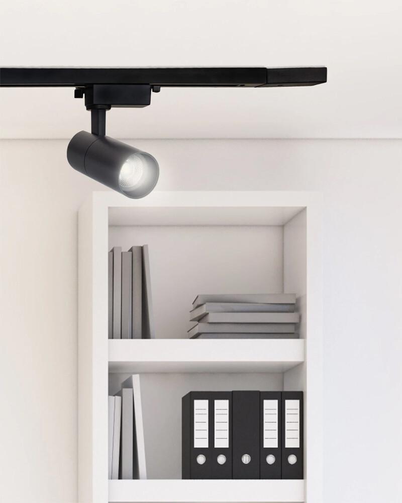 Светильник трековый Polux 329066 Shark LED 1x20W 4000K 1700Lm IP20 Черный (27584537) - фото 2 Светильник трековый Polux 329066 Shark LED 1x20W 4000K 1700Lm IP20 Черный (27584537) - фото 2